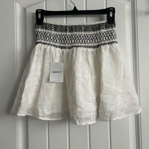 NWT Forever 21 Black and White Summer Skirt